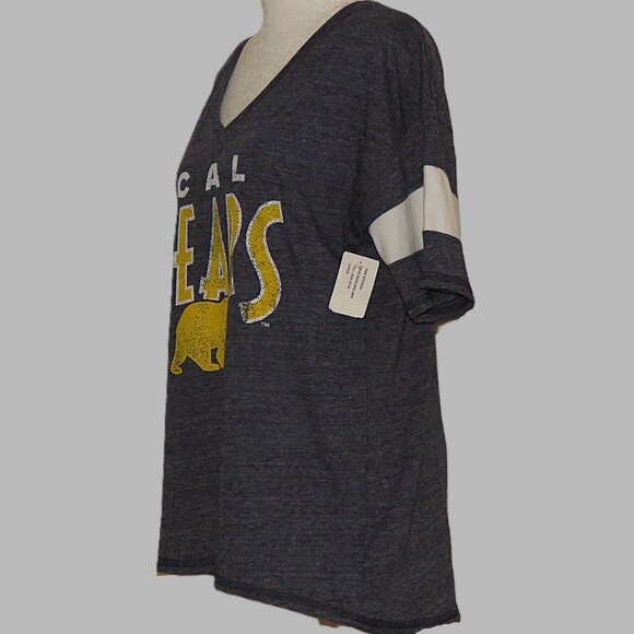 NWT Fanatic Women's California Golden Bears V-Neck T-Shirt Size M (C206) - Picture 3 of 6